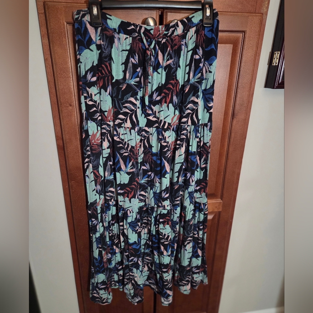 Floral Print Maxi Skirt